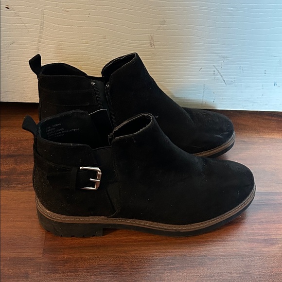 Esprit Black Ankle Boots with Buckle Detail - Picture 1 of 7